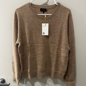Quince Women’s Tan Crewneck Sweater | Color: Oatmeal